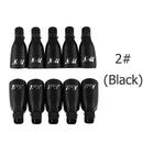 10pcs Plastic Nail Art Soak Off Cap Clip UV Gel Polish Remover Tool (Black)