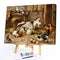 Goat Rooster Oil Paint By Numbers Kit DIY Acrylic Painting on Canvas (B1489)