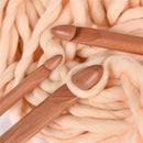 3pcs Knitted Crochet Bamboo Wood Hooks DIY Crafts Knitting Needles Gadgets