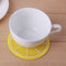 Silicone Non-Slip Fruit Pattern Placemat Round Insulation Table Cup Pad(4)