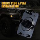 Front Fender LED Side Marker Lights Clear Lens for 07-18 Jeep Wrangler JK Sport