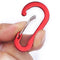#A 6pcs Outdoor Camping Carabiner Clips Aluminum Alloy Buckle for Fishing Climbi