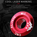 M15 MTB Bike Cranks Screw Aluminum Crankset Cover Crank Bolt Caps (Red S) Newly