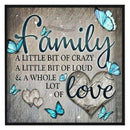 Full Embroidery Stamped Family Letters DIY Cross Stitch Kit 11CT Needlework Sets