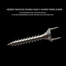 50pcs Double-headed Solid Wood Baseboard Seamless Nails + Wrench (35+7.5mm)