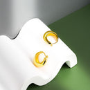 2 Pairs Women Classic Hoop Chunky Circl Hoops Earring Accessories Jewelry