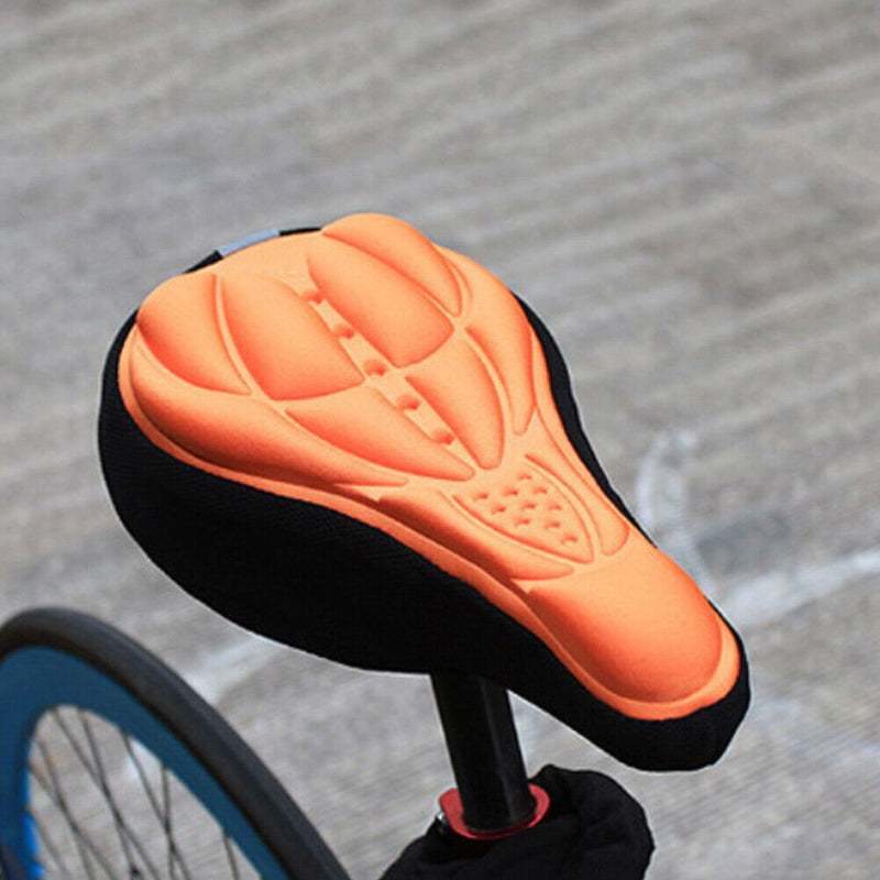 Sponge Bicycle Seat Cushion Pad with Seat Rain Cover for Mountain Cycling Bike