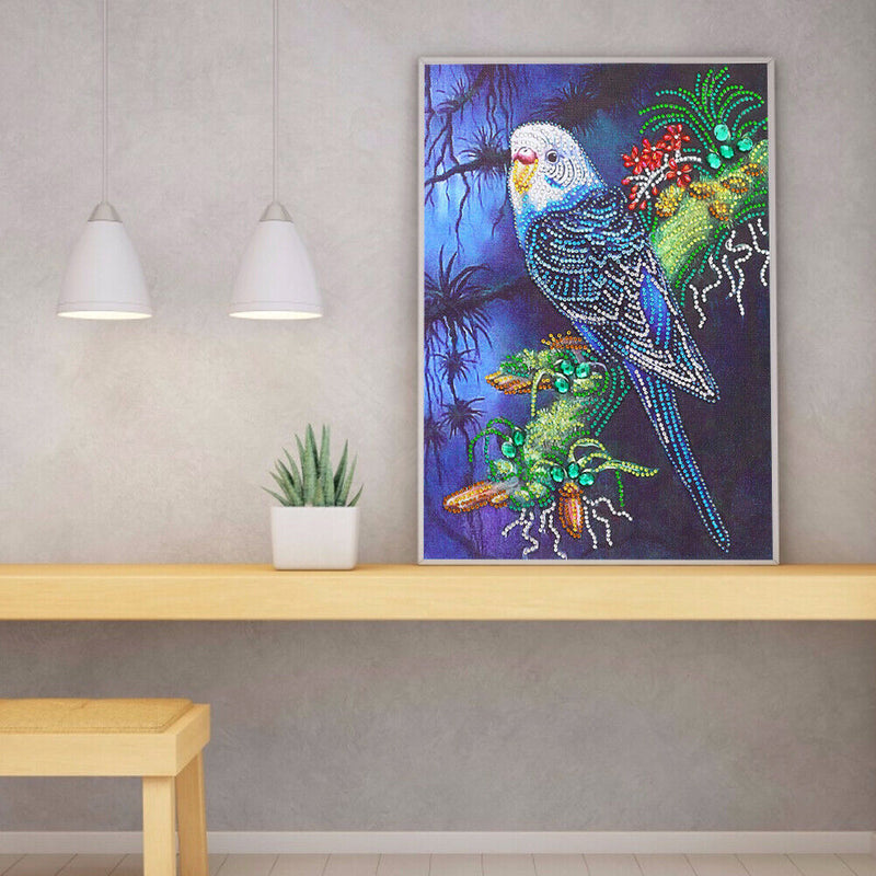 Diamond Painting Bird Partial Special Shape Rhinestone DIY Picture (PA019)