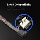 1 to 5 4Pin PWM Fan Hub CPU Cooler Fan PC Case Cooling Fan Power Extension Cable