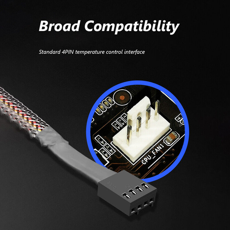 1 to 5 4Pin PWM Fan Hub CPU Cooler Fan PC Case Cooling Fan Power Extension Cable