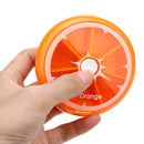 Outdoor Travel Pill Portable 7 Day Rotating Pill Case Orange