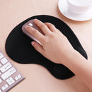 Silicone Wrist Rest Support Mouse Pad PU Anti-slip Hand Pillow(Black)