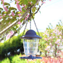 Hummingbird Feeder Foldable Hanging Bird Feeder Tray Garden Decor (Grey)