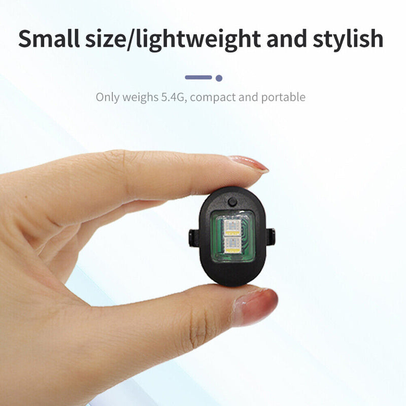 DC 5V LED Night Flying Warning Signal Indicator Drone Strobe Flashing Lamp