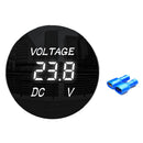 D3 Digital Panel Voltmeter Universal Car UTV ATV Voltage Meter with LED Display