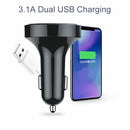MP3 Player Dual USB Car Bluetooth Modulator Compatible 5.0 FM Transmitter