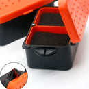 Double Layer Fishing Live Bait Box w/ Rope Earthworm Red Worms Storage Case
