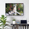 Frameless Oil Painting Picture By Number Cats On the Railing Hand Painted Craft