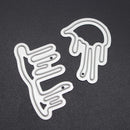 2pcs Drops of Blood Metal Cutting Dies Stencil Embossing Scrapbook Craft