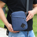 Men Retro Oxford Spinning Shoulder Bag Sports Outdoor Small Handbag (Blue)