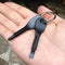 2pcs Phillips Slotted Screwdriver Keychain Pocket Repair Tools (Black) Newly