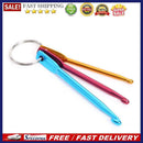 3pcs Hot Mixed Aluminum Knit Needle Crochet Hook Needle Keychain Keyring