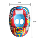 PVC Floating Swimming Rings Cute Inflatable Swim Circle for Kids (Blue) Newly