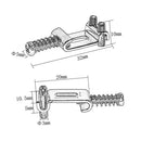 6pcs Roller Bridge Tremolo Saddles for Strat Tele Electric Guitar (Black) Newly