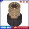 3/8 Quick Connect Female to M22 14 15 Female Adapter for Pressure Washer