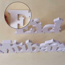 Eid Mubarak Wooden Letter Ornament Islamic Ramadan Decors Supply Dining R6Q6