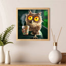 30 X 30cm Mosaic Craft Poster DIY Funny Owl Diamond Painting Picture Wall D