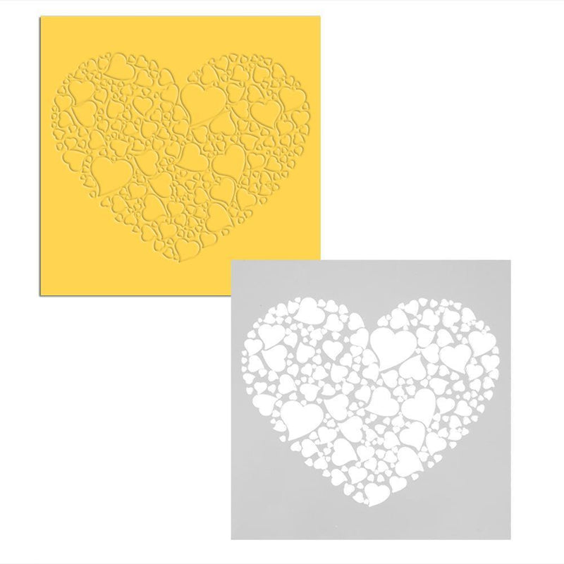 DIY Love Heart Fondant Decoration Stencil Wedding Decoration Cupcake Template