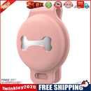 Pet Dog Collar Tracker Cover Anti-Lost for Airtag Protective Case (Pink)