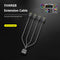 COOLMOON 5V 3Pin Fan HUB Splitter Power Cable Extension Cord Line for Mainboard