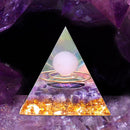 Healing Gem Stone Chakra Reiki Crystal Pyramid Amethyst Peridot Meditation Tools