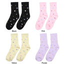 Cotton One Size Women Comfortable Creative Tube Sock Moon Starry Sky
