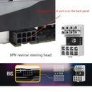 180 Degree 8 Pin Female to 8 Pin Male Graphics Card Angled Power Supply Adapter
