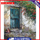 Oil Paint By Numbers Door Wall Flower Frameless Picture Craft Kit for Bedroom