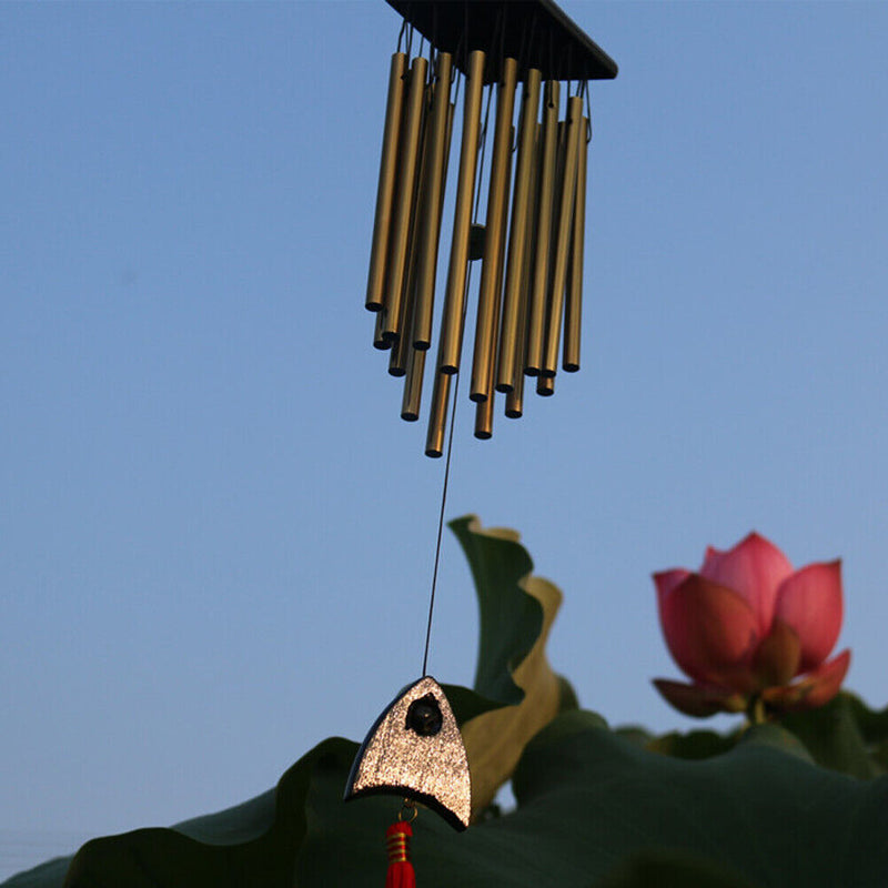 Outdoor Living Wind Chimes Yard Garden Tubes Bells Copper 16 Tubes Newly