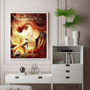 #A Girl Oil Paint By Numbers Kit DIY Acrylic Painting on Canvas Frameless Draw