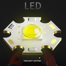 COB LED Sensor Headlamp Waterproof Headlight Clip - on Cap Torch Light (Red)