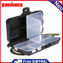 Waterproof 9 Compartments Storage Case Hooks Organizer Fishing Tackle Lure Box
