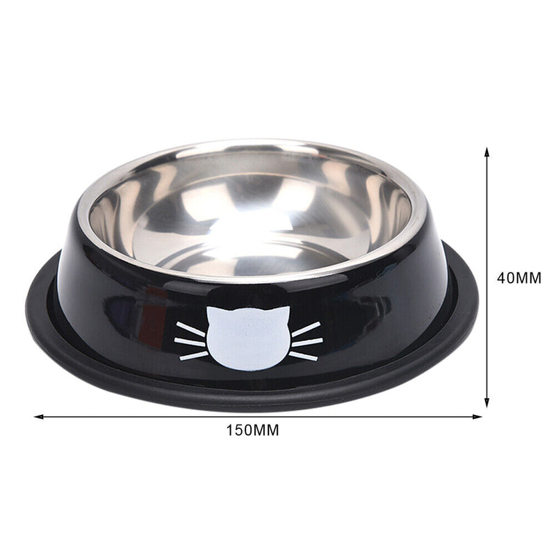 Elevated Dog Food Water Anti-leak Bowl Raised Feeder Stand Pet Feeding Supp