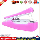 Mini Sewing Machines Portable Needlework Mending Handworking Tools (Pink) Newly