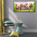 5D DIY Full Round Drill Diamond Painting Cartoon Small Animal Handmade Decor