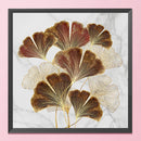 Ginkgo Leaf Stamped Cross Stitch Kits 11CT Printed Embroidery DIY Handmade Cr
