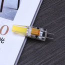 G4 2W 1505 AC 12V LED Dimmable COB Bulb White Silicone Light Lamp