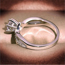 Gift Hollow Women Couples Bands Crystal Promise Ring Rhinestone Rings Jewelry