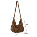 Canvas Cross-body Bag Fashion Retro Large Capacity Women Men Travel Shoulder Bag