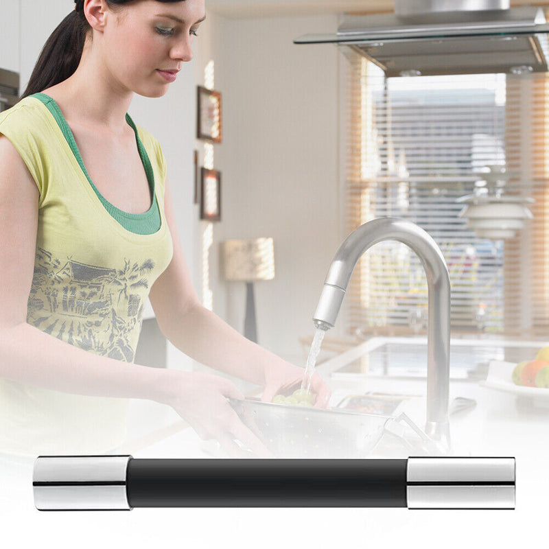 Faucet Extender Kitchen Bathroom Water Tap Extension Filter (Black 50cm) Newly